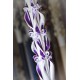 Pearls Decotated Handmade Sculpted Candle with Two Carved Ends - Christening/ Baptism Candle