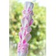Pearls Decotated Handmade Sculpted Candle with Two Carved Ends - Christening/ Baptism Candle