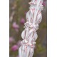 Pearls Decotated Handmade Sculpted Candle with Two Carved Ends - Christening/ Baptism Candle