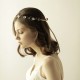 Flowers and Pearls Gold Hair Tiara