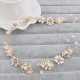 Gold and white Flower Tiara