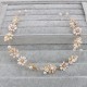 Gold and white Flower Tiara