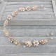 Gold and white Flower Tiara