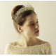 Crystal and Pearl Flower Tiara