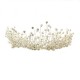 Crystal and Pearl Flower Tiara