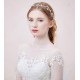 White with Gold Flower Tiara