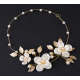 Pearl Gold Flower Tiara