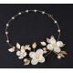 Pearl Gold Flower Tiara