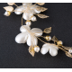 Pearl Gold Flower Tiara