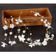 White Flower Set Tiara and Earrings