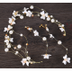 White Flower Set Tiara and Earrings