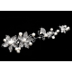 Silver or Red Ringstones Flower Hair Accessories