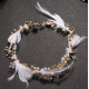 Bees & Ringstones Feather Tiara