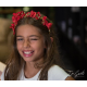  Red with Gold Flower Tiara