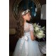 Light Blue Lace Flower Girl Dress