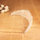 White Crystal & Silver Tiara