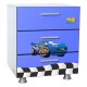 Cars Boy Bed with 3D Wheels Blue A/B