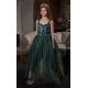 Dark Green Lace Princess Girl Dress