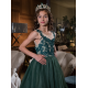 Dark Green Lace Princess Girl Dress