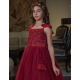 Red Lace Princess Girl Dress