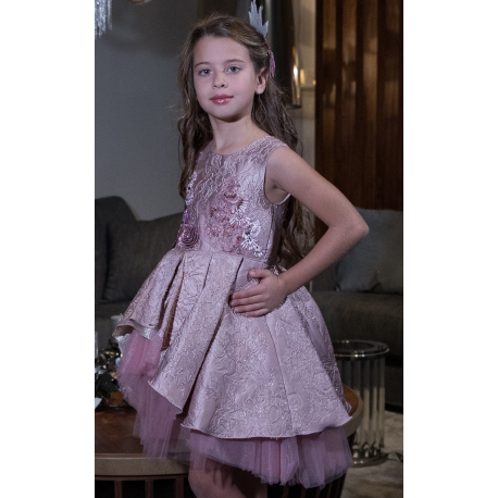 Luxury Lila Flower Girl Dress