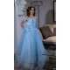 Blue Leaf and Flower Girl Dress