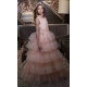 Peach Lace Princess Flower Girl Dress