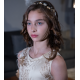 Gold and white Flower Tiara