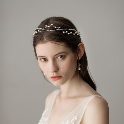 Silver Ringstones  and Pearls Design Tiara