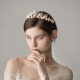 Gold & Pearl Leaf Tiara