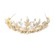 Gold & Pearl Leaf Tiara