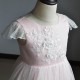 Flower Girl Light Peach/ White Dress