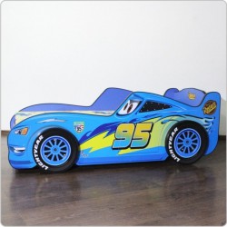 Cars Boy Bed with 3D Wheels Blue A/B