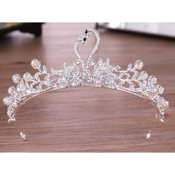 Rhinestone Swan Headpiece Tiara