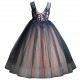 Dark Blue Lace Princess Dress
