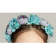 Blue & Purple Flowers Hair Tiara