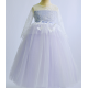 Light Purple Butterfly Flower Girl Dress Long sleeves