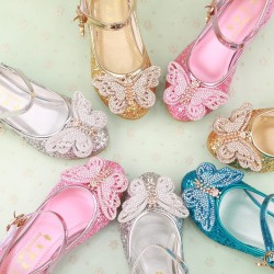 Sparkling Shoes with Butterfly Pearls