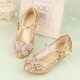 Sparkling Shoes with Butterfly Pearls