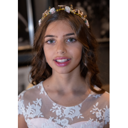 Roses and Butterfly Rainbow Tiara