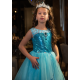 Frozen Sparkle Blue  Haute Couture Girl Dress – Little Duchess Collection 2020