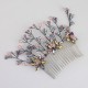 Rainbow Flower Design Comb