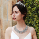 Flower Design Ringstone Tiara