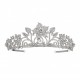 Flower Design Ringstone Tiara