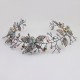 Flower Design Tiara with Shades of Blue