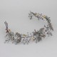Flower Design Tiara with Shades of Blue
