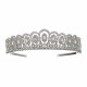 Wedding Silver Ringstone Tiara