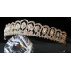 Wedding Silver Ringstone Tiara