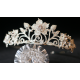 Flower Design Ringstone Tiara