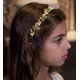 Gold Leaf and Pearl Tiara